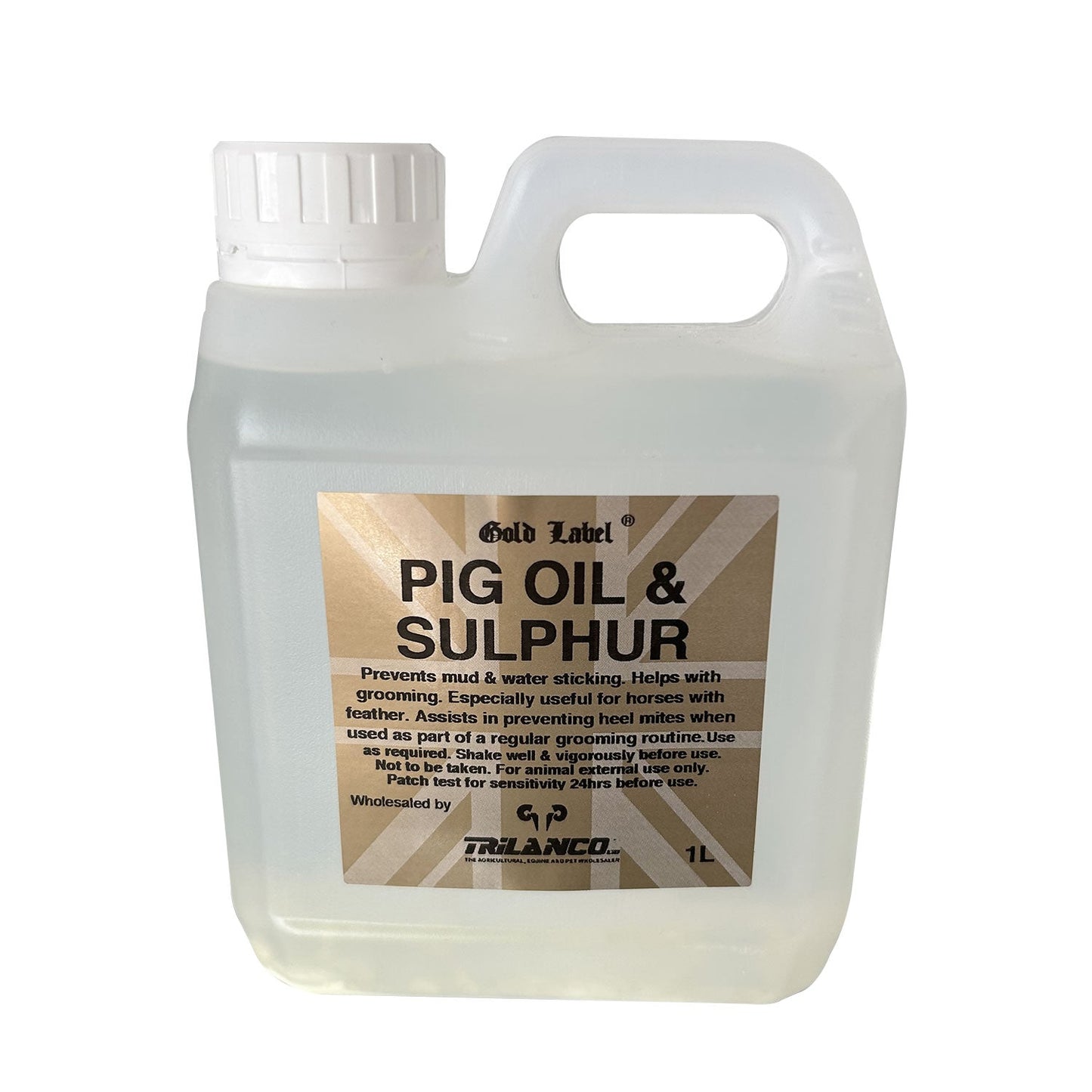 Trilanco Gold Label Pig Oil & Sulphur Equine Supplement 1L