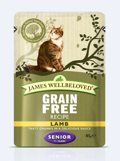James Wellbeloved Lamb Senior Cat Pouch - 12 x 85g