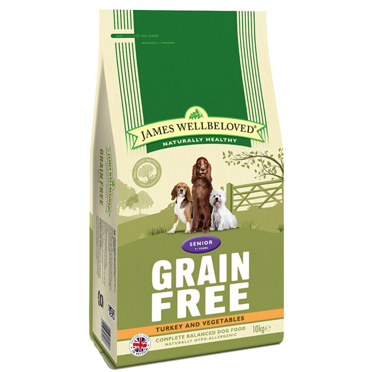 James Wellbeloved Grain Free Senior Turkey & Vegetable Dry Dog Food 10kg