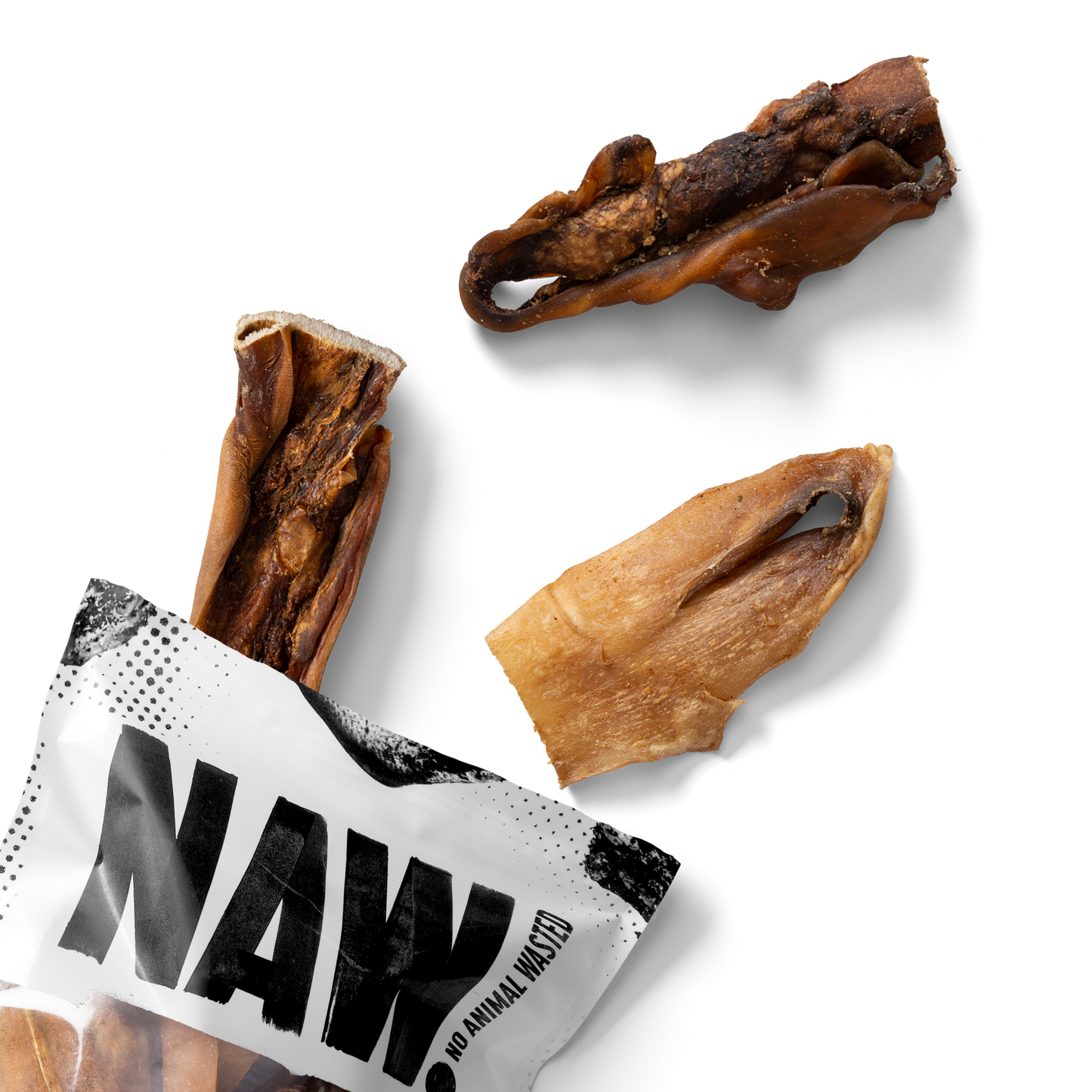 NAW Beef Head Skin Dog Treats 250g