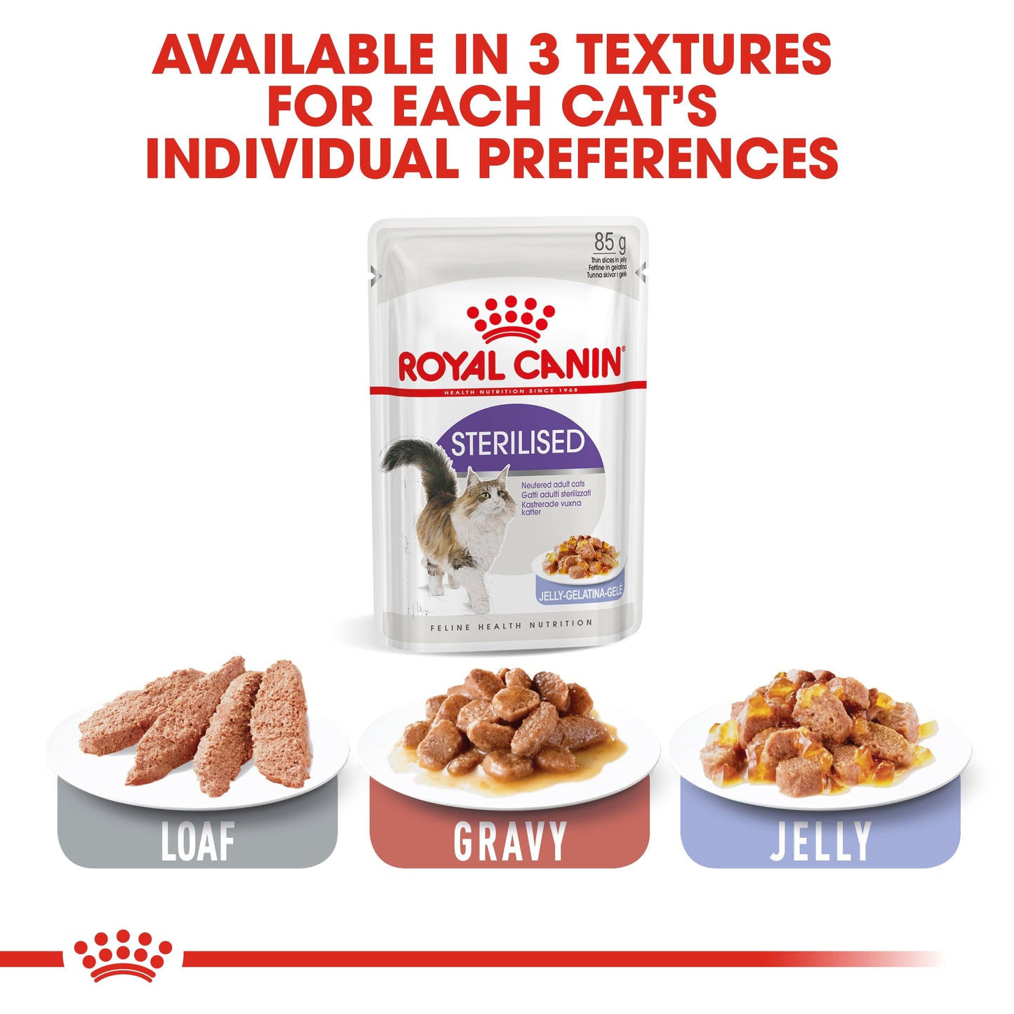 Royal Canin Adult Sterilised Chunks In Jelly Wet Cat Food