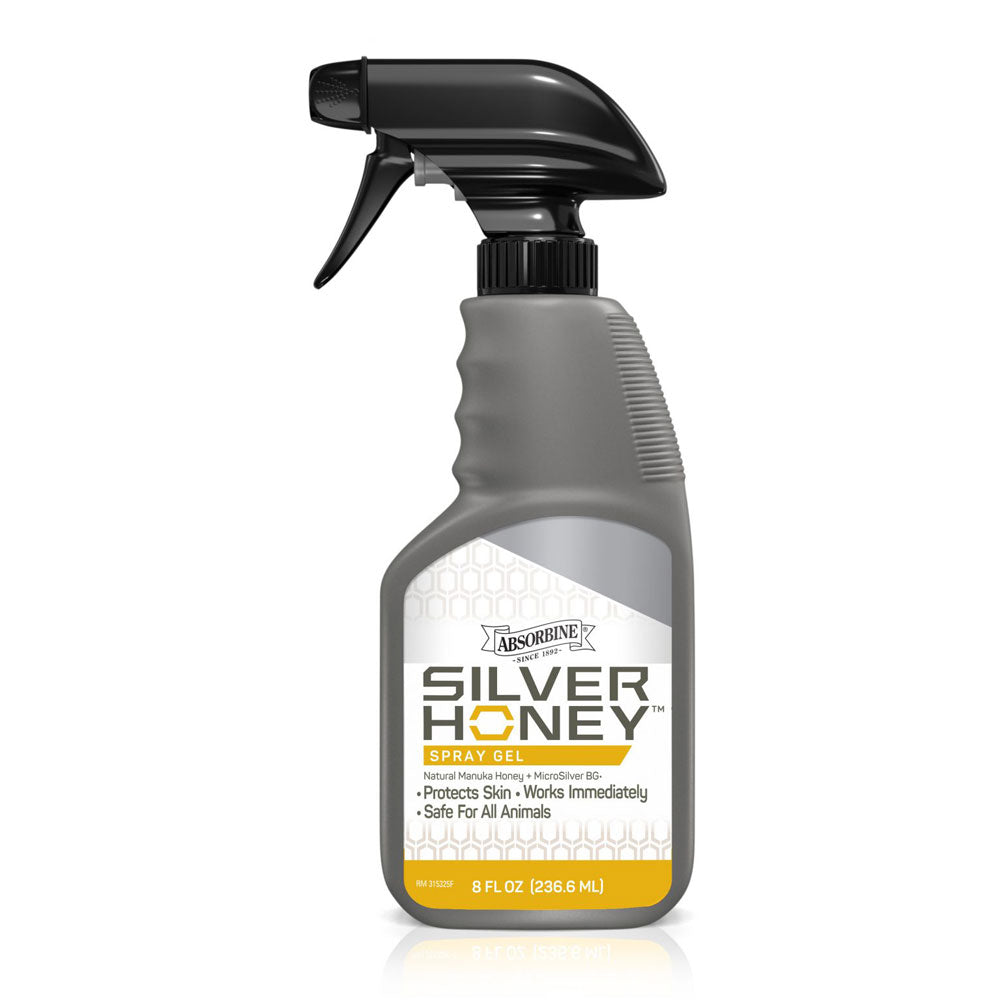 Absorbine Silver Honey Rapid Equine Wound Repair Spray Gel 236ml