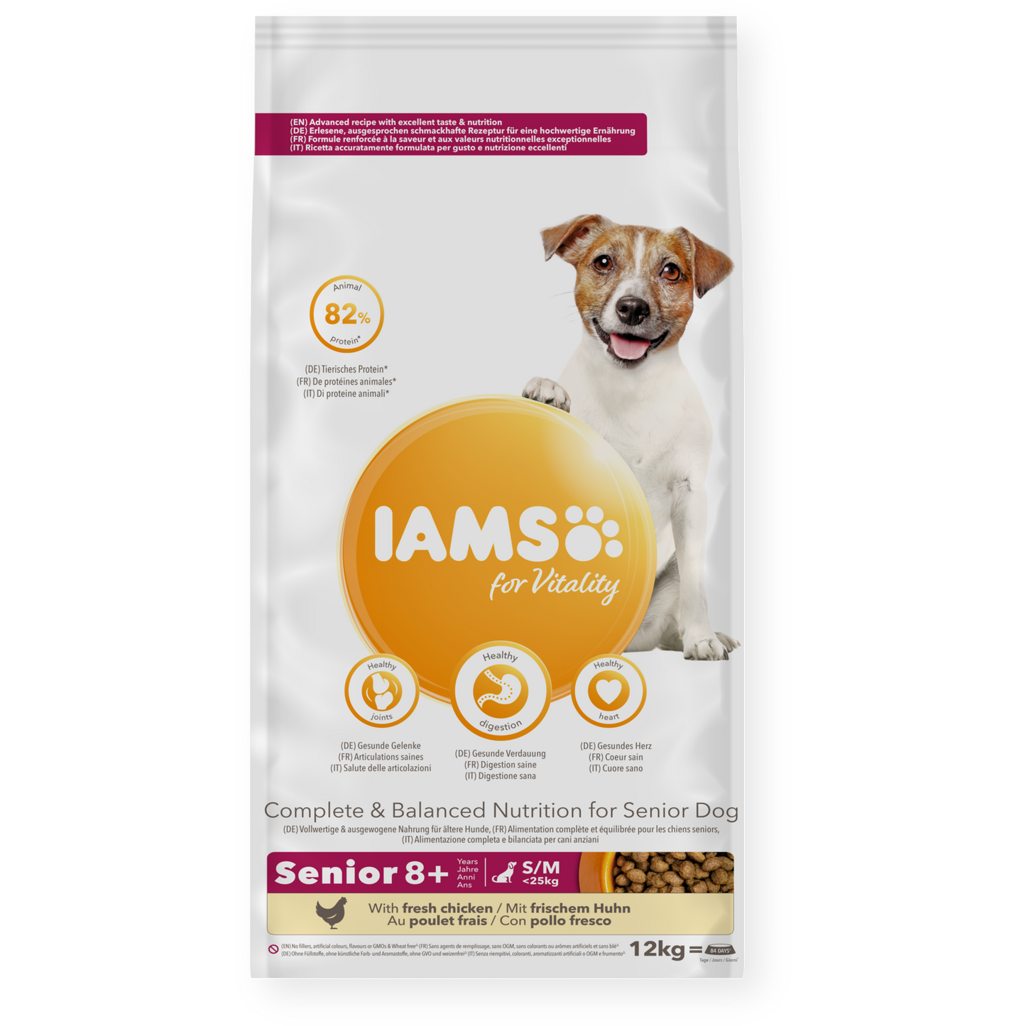 Iams Vitality Senior Small/Medium Breed Fresh Chicken Dry Dog Food