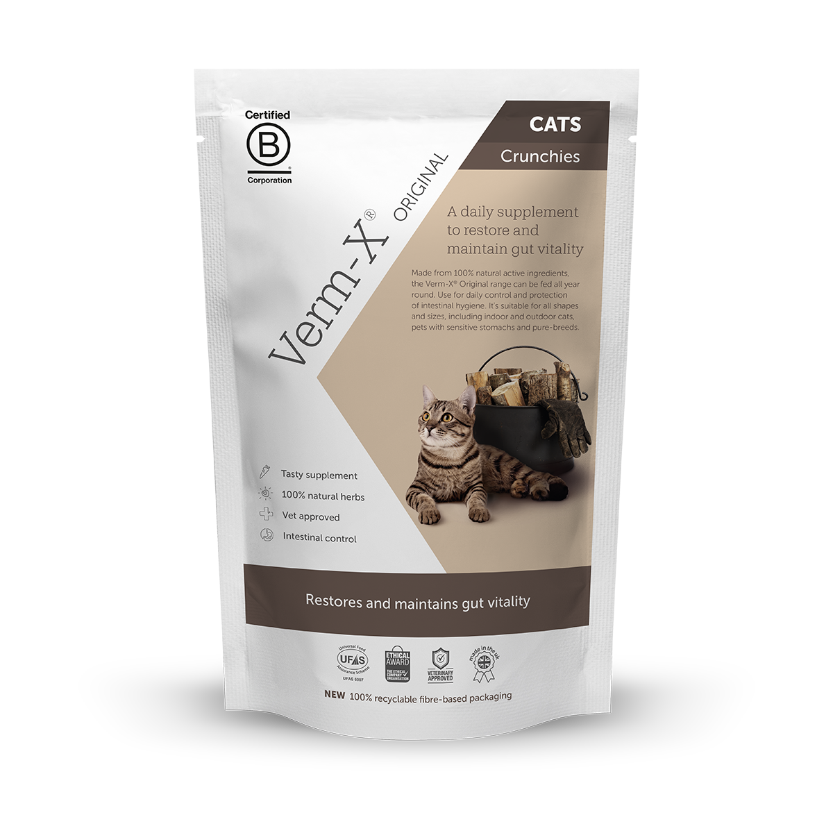 Verm-X Original Crunchies for Cats Treats 60g