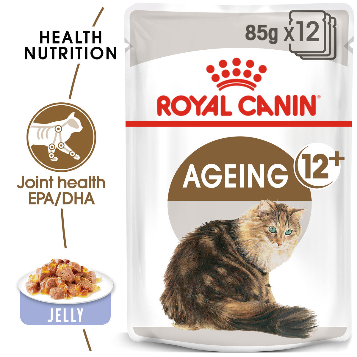 Royal Canin Senior Ageing 12+ Thin Slices In Jelly Wet Cat Food