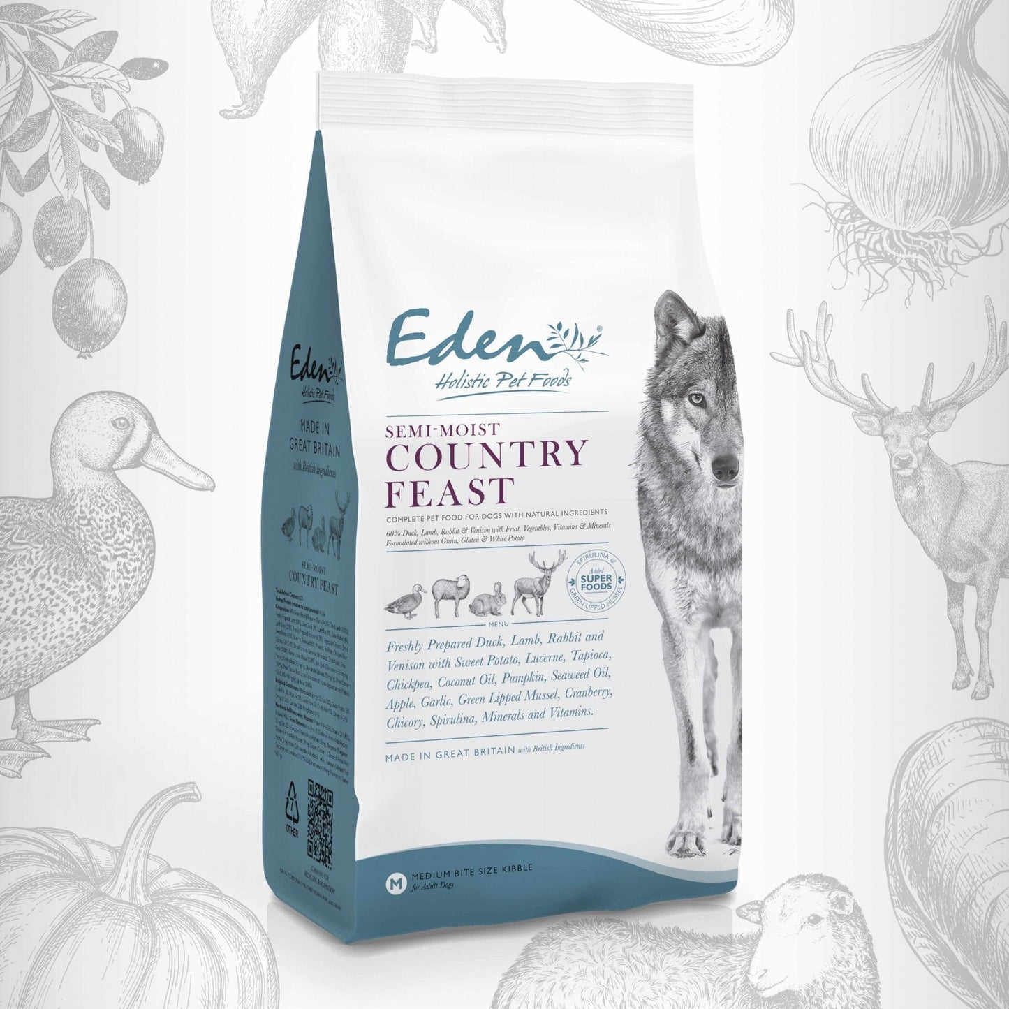 Eden Semi-Moist Country Feast Adult Dry Dog Food