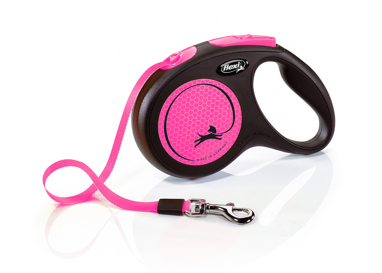 Flexi New Neon M Tape Dog Lead 5m