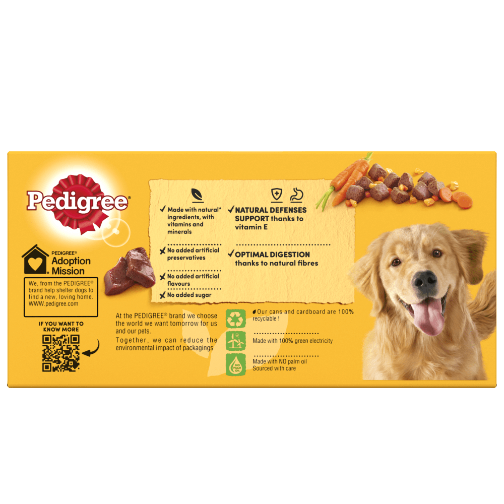 Pedigree Chunks in Jelly Adult Wet Dog Food 6 x 400g