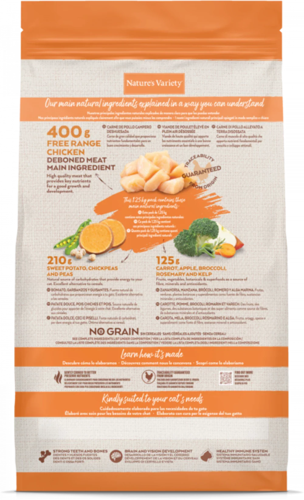 Natures Variety Selected Free Range Chicken for Kitten Dry Cat Food 1.25kg