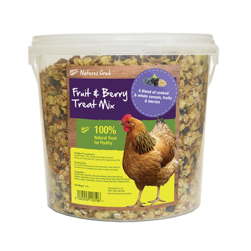 Nature's Grub Fruit & Berry Poultry Treat Mix 1.2kg