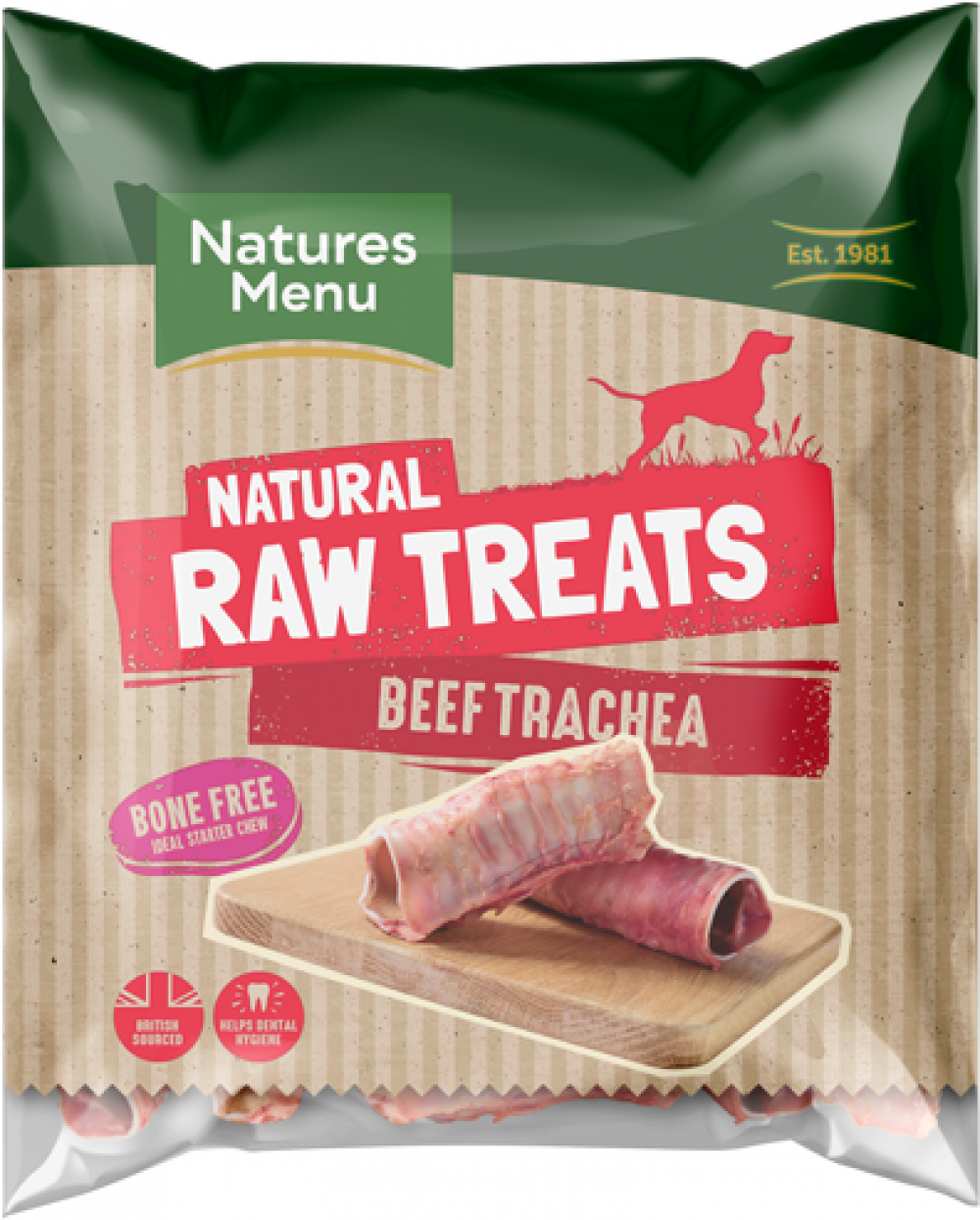 Natures Menu Raw Chews Beef Trachea 500g