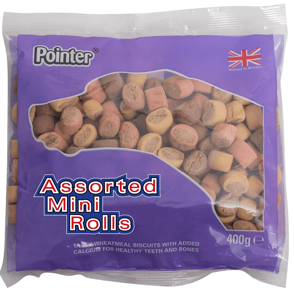 Pointer Mini Marrowbone Roll Dog Treats 400g