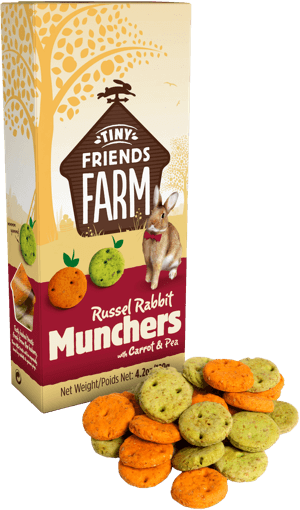 Supreme Tiny Friends Farm Russel Rabbit Food Munchers 120g