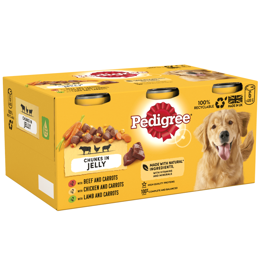 Pedigree Chunks in Jelly Adult Wet Dog Food 6 x 400g