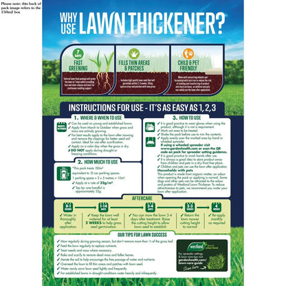 Westland Lawn Thickener Feed & Seed 150m² 4.8kg