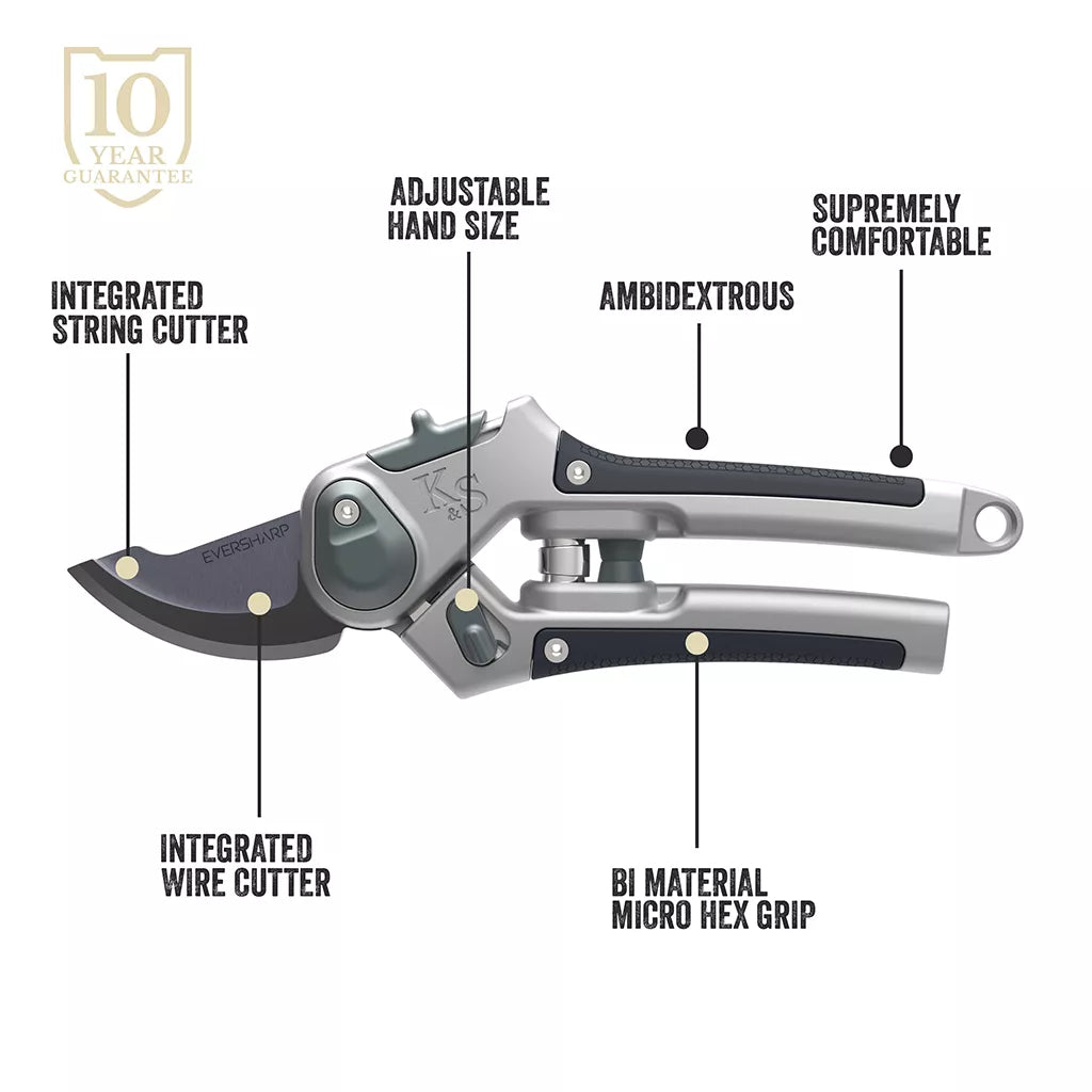 Kent & Stowe Eversharp All Purpose Lite Secateurs
