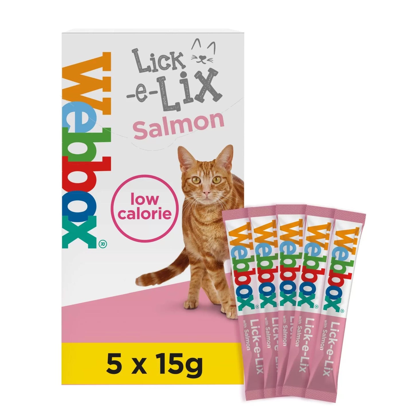 Webbox Cooling Range Webbox Lick e Lix Salmon Cat Treats 5 x 15g