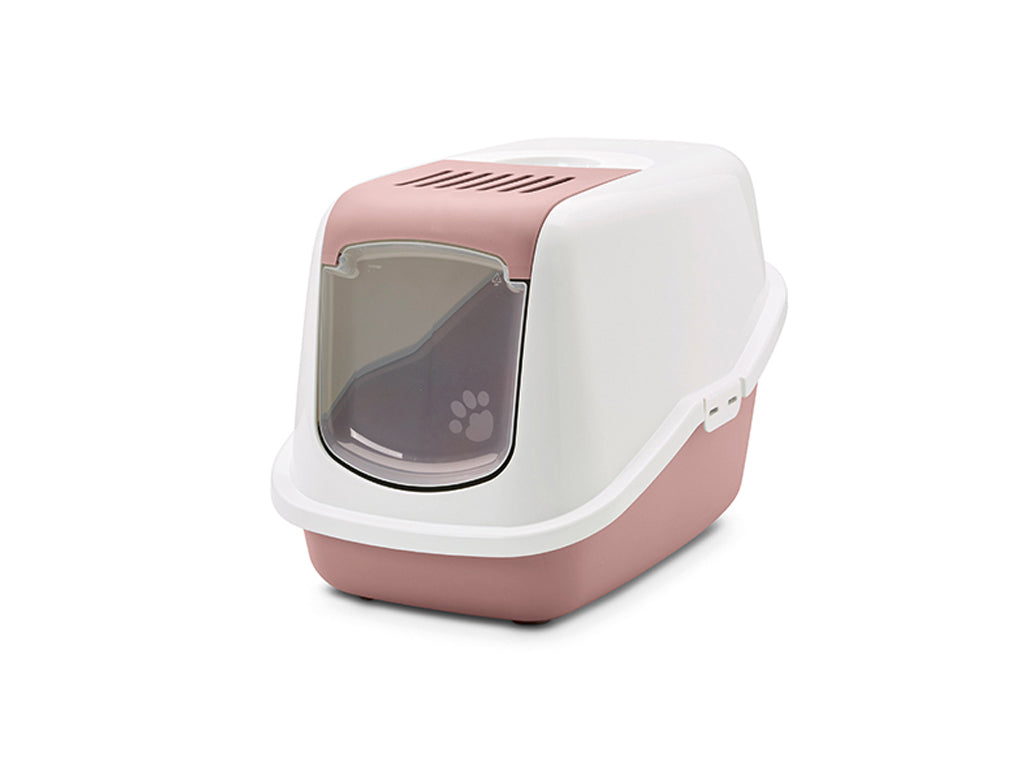 Savic Nestor Cat Toilet Home White/Rose