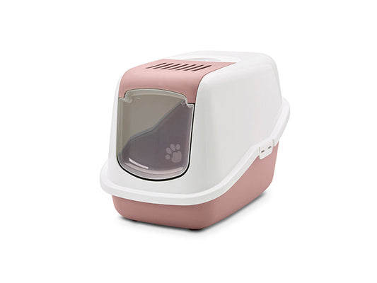 Savic Nestor Cat Toilet Home White/Rose