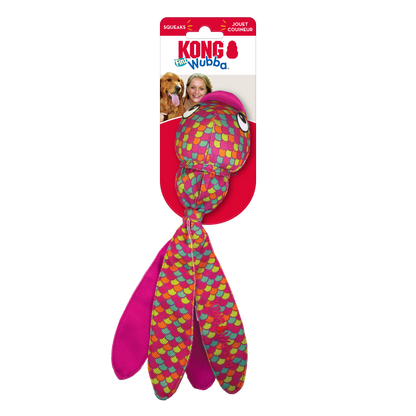 KONG Wubba Finz Dog Toy Pink Small