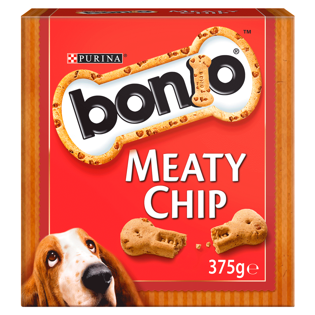Bonio Meaty Chip Dog Biscuits 375g