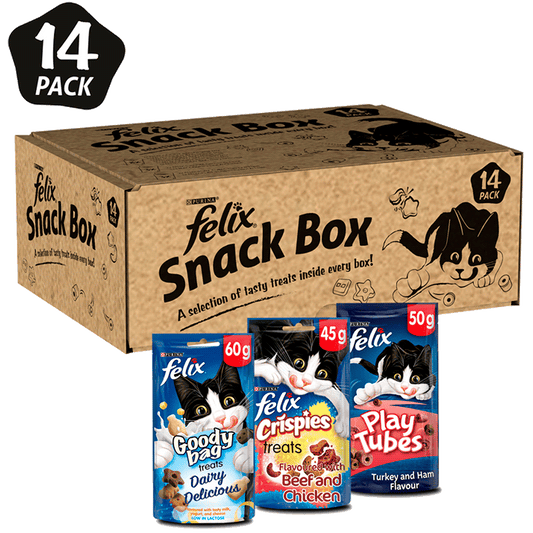 Felix Snack Box Mixed Cat Treats 14 Pack 810g