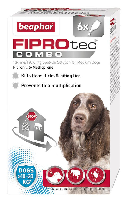 Beaphar FIPROtec COMBO Spot On (10-20kg) 6 pipettes