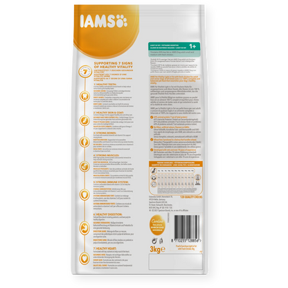 Iams Vitality Light in Fat Adult All Breed Fresh Chicken Dry Dog Food
