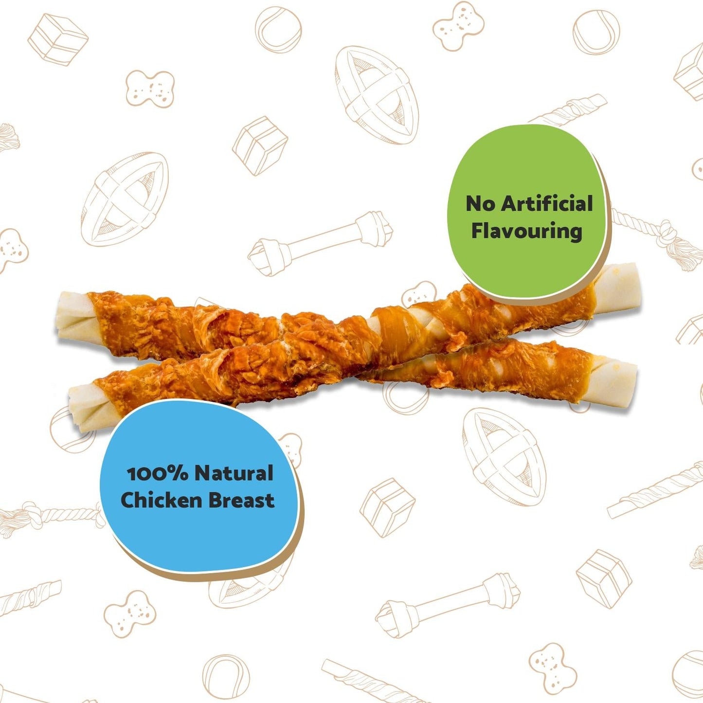Good Boy Pawsley & Co Chewy Twists with Chicken Dog Treats 320g
