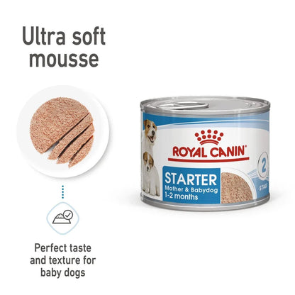 Royal Canin Mother & Babydog Starter Ultra Soft Mousse Wet Dog Food 195g