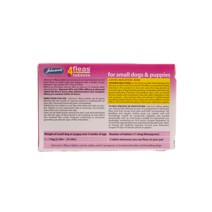 Johnsons 4fleas Tablets for Puppies & Small Dogs