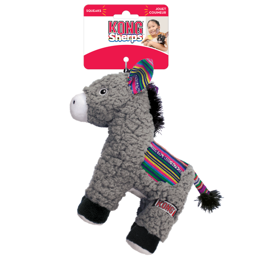 KONG Sherps Donkey Dog Toy Medium