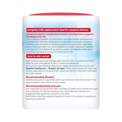 Beaphar Lactol Milk Replacer for Kittens