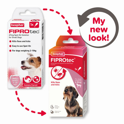 Beaphar FIPROtec Flea & Tick Spot On (2-10kg) 1 pipette