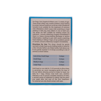 Johnsons Ear Drops for Cats & Dogs 15ml