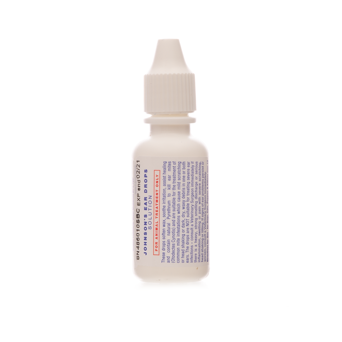 Johnsons Ear Drops for Cats & Dogs 15ml