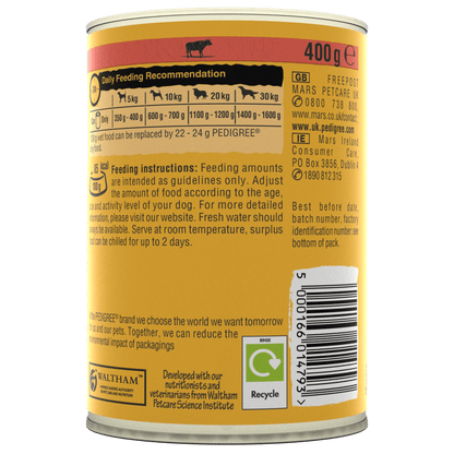Pedigree Original in Loaf Adult Wet Dog Food 400g