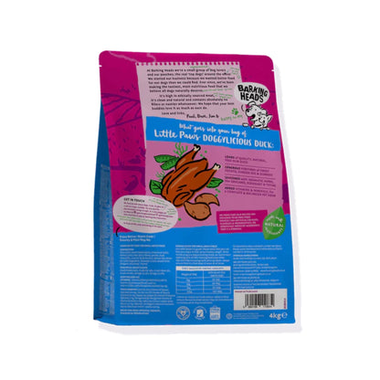 Barking Heads Little Paws Doggylicious Duck Adult Small Dry Dog Food