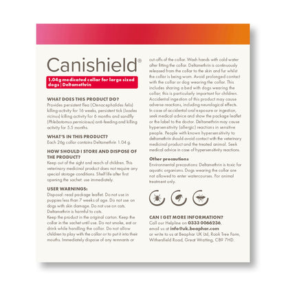 Beaphar Canishield Flea & Tick Collar for Large Dogs 65cm