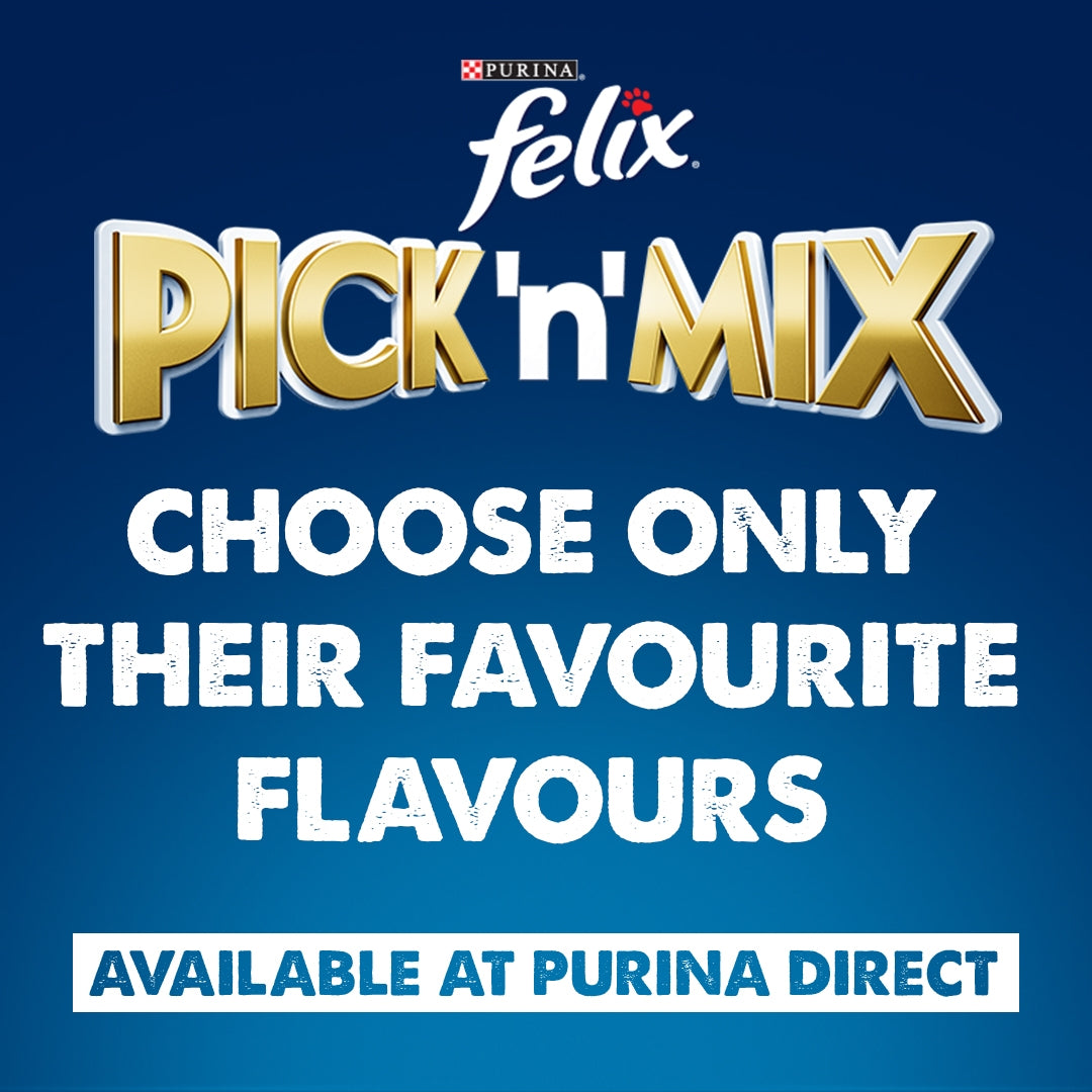 Felix Adult As Good As it Looks Meaty Selection in Jelly (Chicken, Lamb, Beef, Ham) Wet Cat Food 12 x 100g