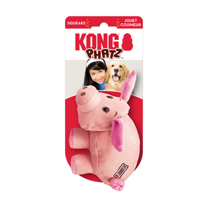 KONG Phatz Pig Dog Toy Small