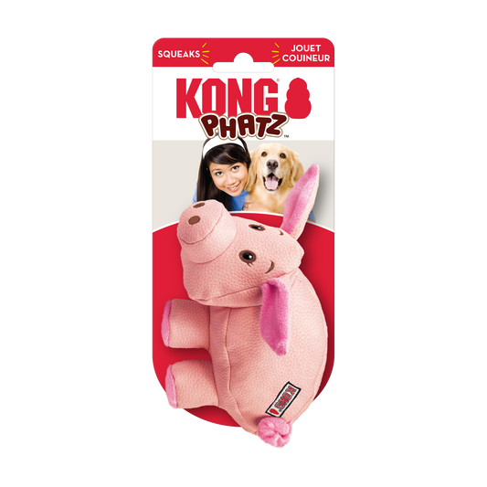 KONG Phatz Pig Dog Toy Small