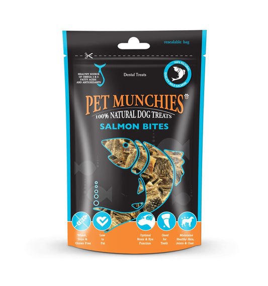 Pet Munchies Salmon Bites Dog Treats 90g