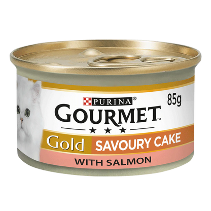 Gourmet Adult Gold Savoury Cake Salmon Wet Cat Food