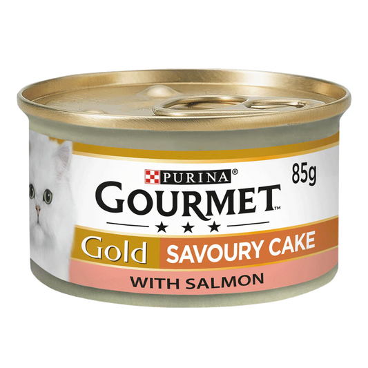 Gourmet Adult Gold Savoury Cake Salmon Wet Cat Food