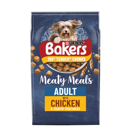 Bakers Adult Meaty Meals Chicken Dry Dog Food