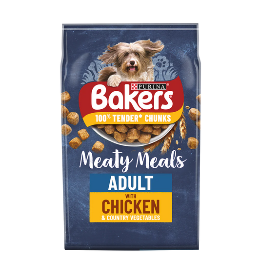 Bakers Adult Meaty Meals Chicken Dry Dog Food