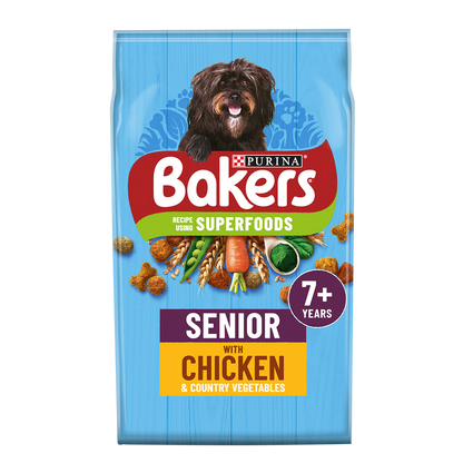 Bakers Senior 7+ Chicken with Vegetables Dry Dog Food