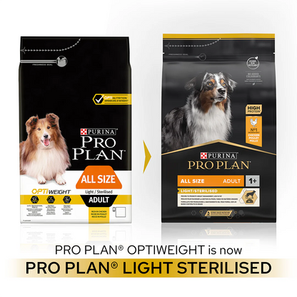 Pro Plan All Size Adult Light Sterilised Chicken Dry Dog Food