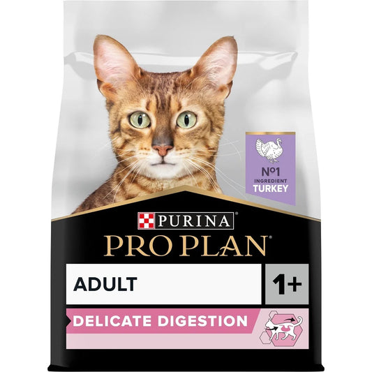 Pro Plan Adult Delicate Digestion Turkey Dry Cat Food 3kg